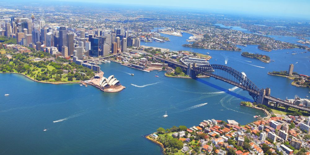 Aerial view of Sydney, Australia